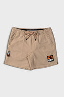 DFP PS2 lightweight stretch ripstop work short shorts in khaki, front view.