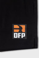 DFP PS2 work shorts showing logo  in black. 